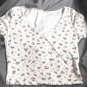 Ditsy cute floral crop top
